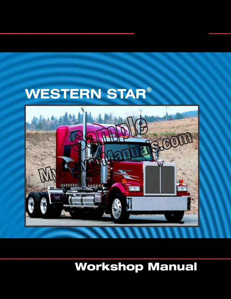 1980-2013 Western Star Shop Repair Manual sample page