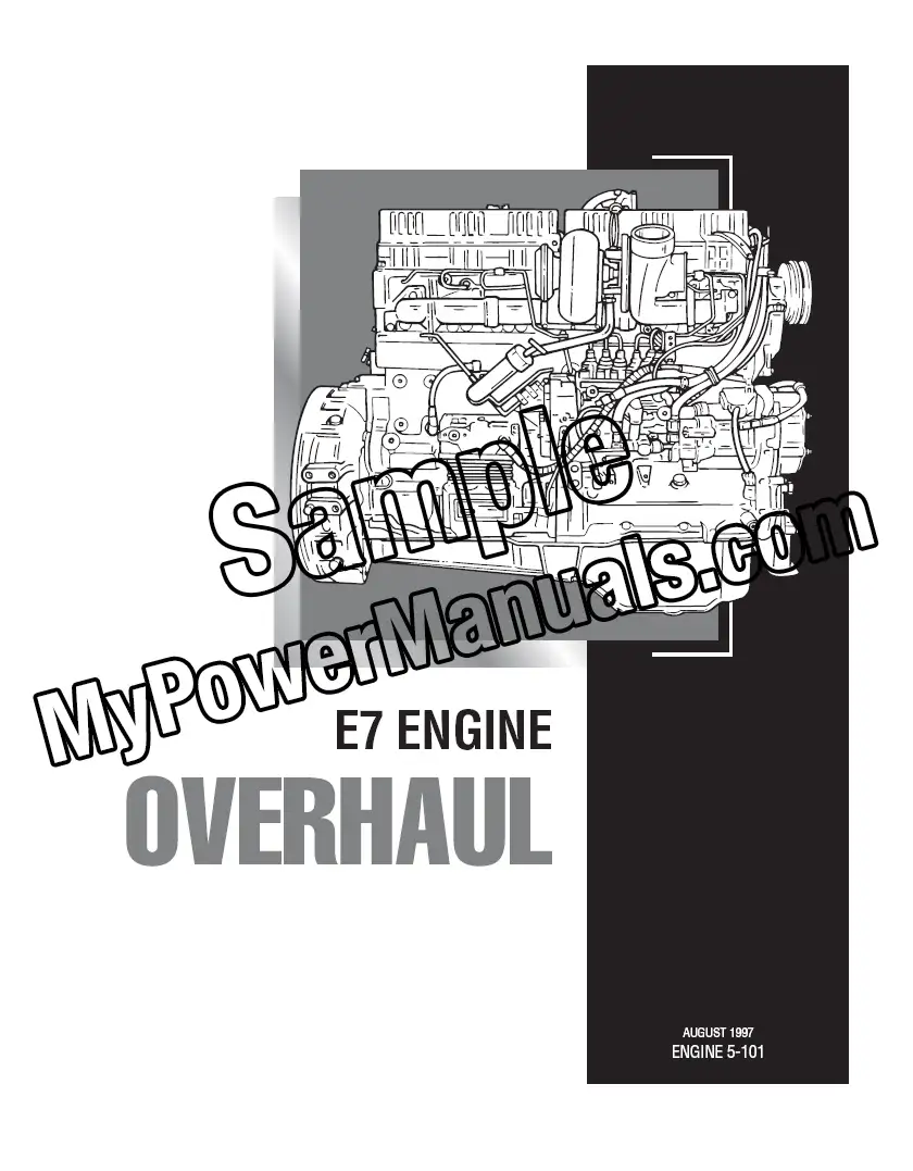 Mack E7 Diesel Engine Shop Repair Manual - Image 2