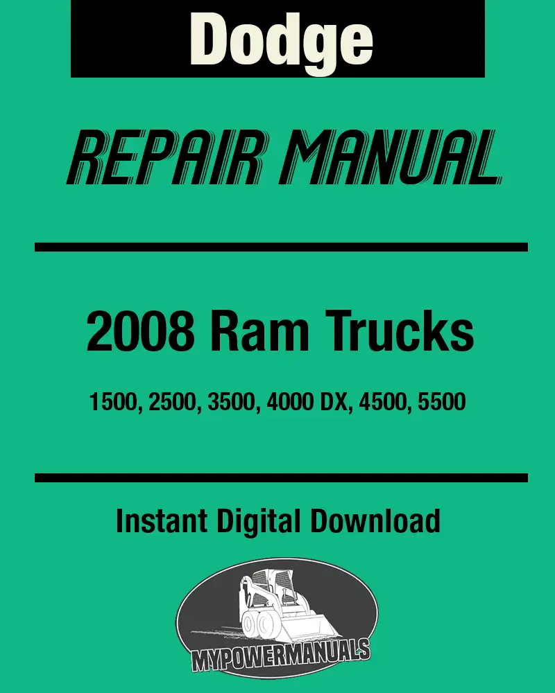 2008 Dodge Ram with Cummins engine factory service manual