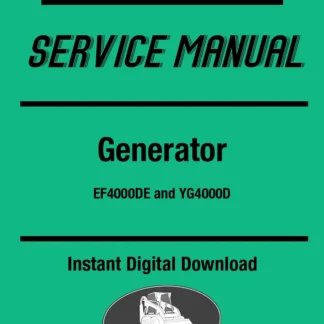 Yamaha EF4000DE YG4000D Generator Service Repair Manual