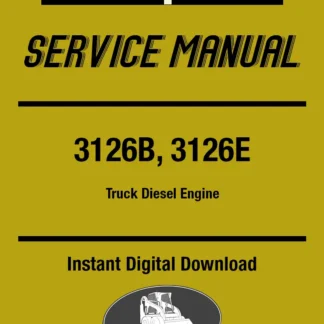 Cat 3126B 3126E truck engine complete shop service manual