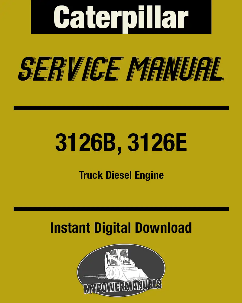 Cat 3126B 3126E truck engine complete shop service manual
