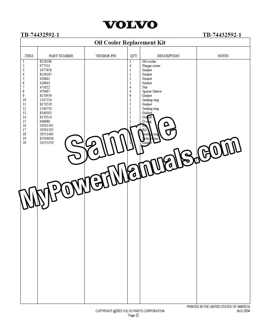 Volvo D12D Diesel Engine Service Repair Manual - Image 7