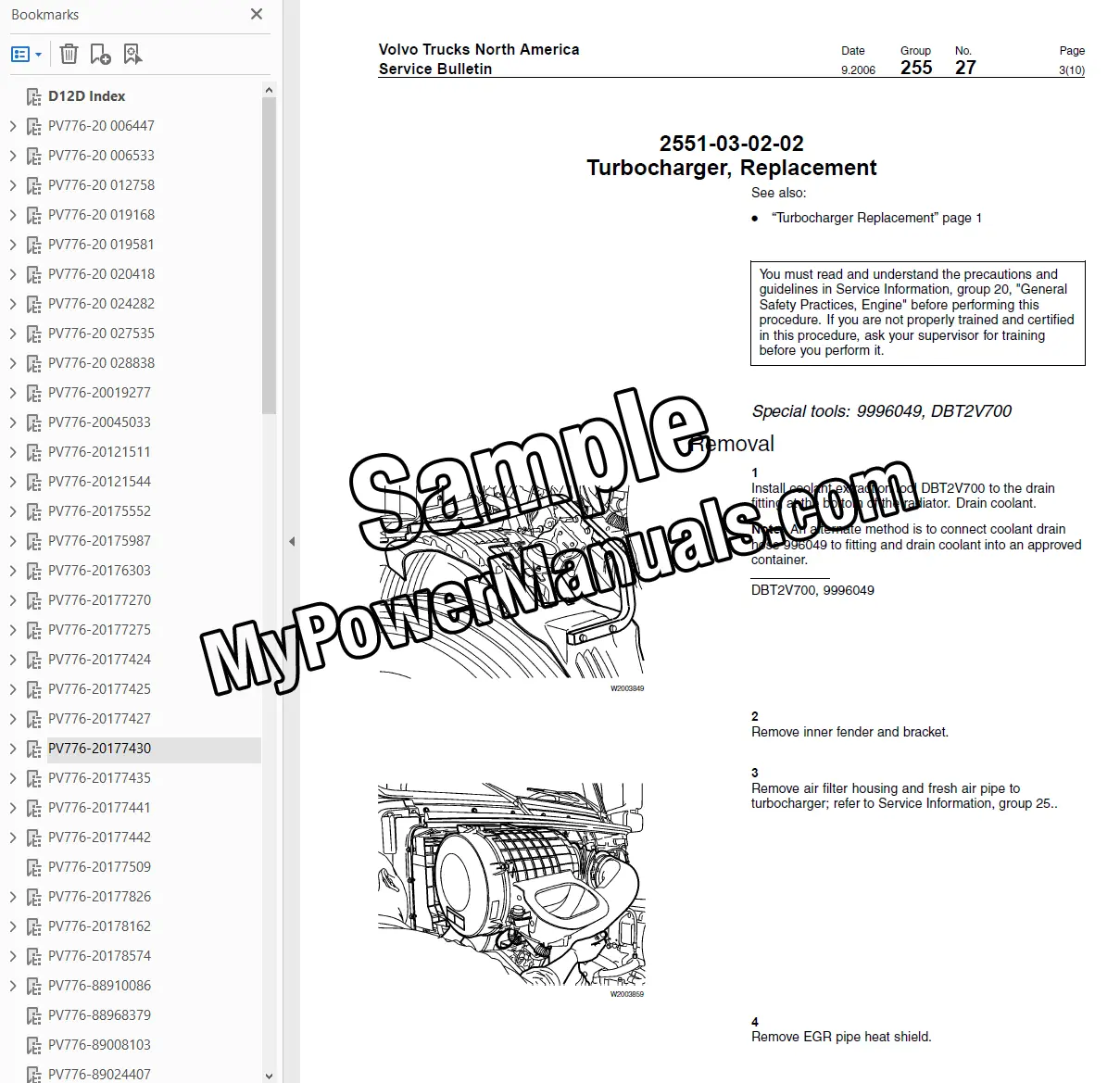 Volvo D12D Diesel Engine Service Repair Manual - Image 2