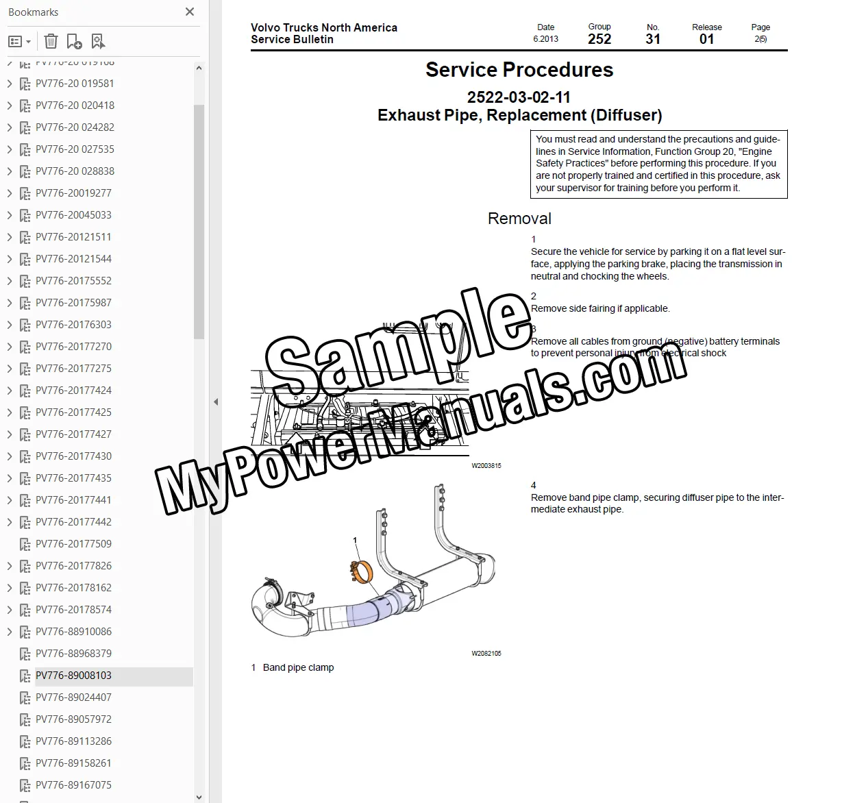 Volvo D12D Diesel Engine Service Repair Manual - Image 3
