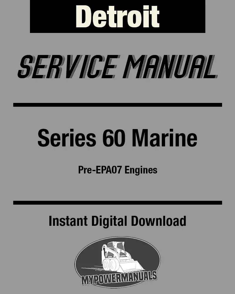 Detroit Series 60 Marine Engine Service Manual PDF