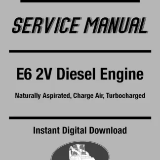 Mack E6 2V engine shop service manual PDF